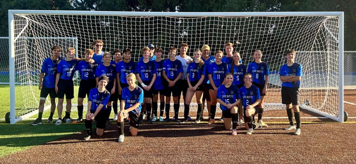 The team in their new field.