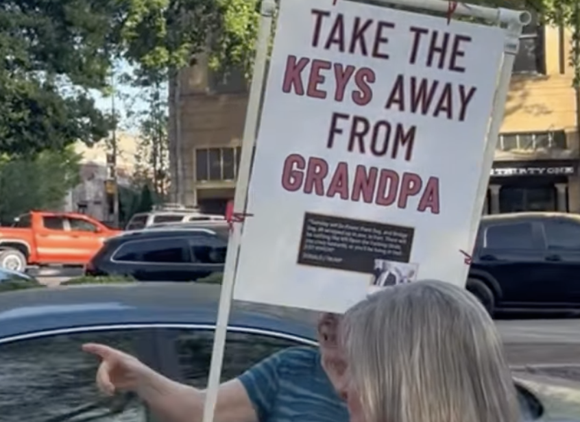 Protest Erupts Outside Chico State Campus in Response to the President's Violent Threats Against Iran
